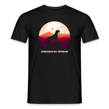 Chesapeake Bay Retriever - Männer T-Shirt - Schwarz - Vorne - AI Model Male 178 light (178cm)