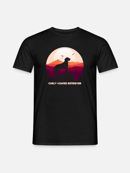 Curly Coated Retriever - Men's T-Shirt - black