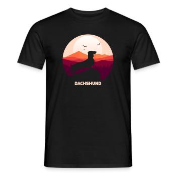 Teckel - T-shirt homme - noir - Devant - AI Model Male 178 light (178cm)