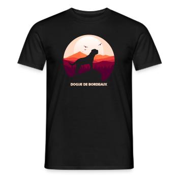 Bordeauxdogge - Männer T-Shirt - Schwarz - Vorne - AI Model Male 178 light (178cm)