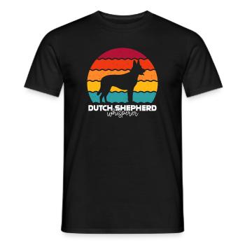 Holländischer Schäferhund Hollandse Herdershond - Männer T-Shirt - Schwarz - Vorne - AI Model Male 178 light (178cm)