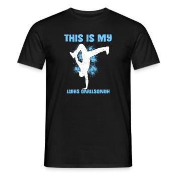 Das ist mein Handstand Cool - Männer T-Shirt - Schwarz - Vorne - AI Model Male 178 light (178cm)
