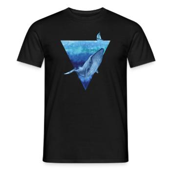 Save the Planet / Save the Whales Forest Environment - T-shirt homme - noir - Devant - AI Model Male 178 light (178cm)