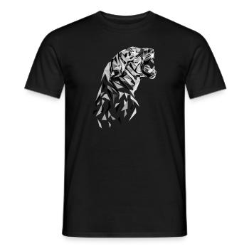 Tiger T-Shirt Katze Asien Tiermotiv Geschenk Großk - Männer T-Shirt - Schwarz - Vorne - AI Model Male 178 light (178cm)