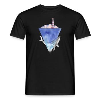 Save the Planet / Save the Whales Forest Environment - T-shirt homme - noir - Devant - AI Model Male 178 light (178cm)