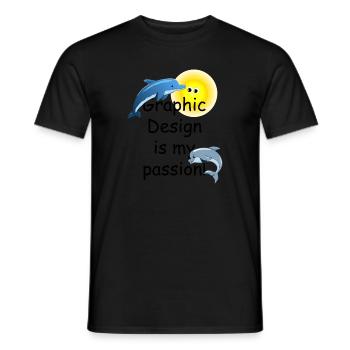 Lustiges Meme Grafikdesign, Grafikdesign ist meine - Männer T-Shirt - Schwarz - Vorne - AI Model Male 178 light (178cm)