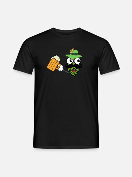 Beer Man - Männer T-Shirt - Schwarz