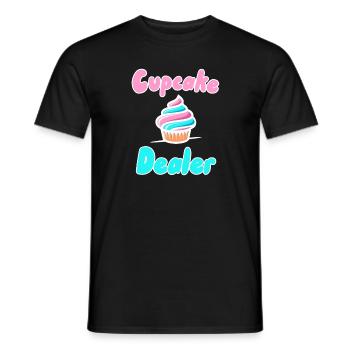 Cupcake-Händler - Männer T-Shirt - Schwarz - Vorne - AI Model Male 178 light (178cm)
