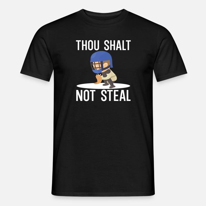 Du sollst nicht stehlen - Männer T-Shirt - Schwarz