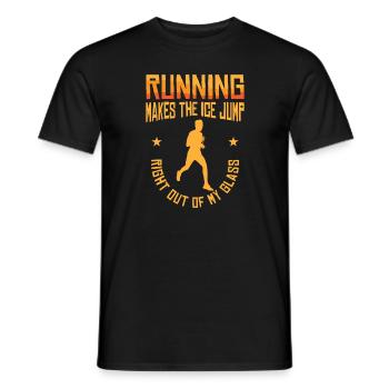 Laufen Läufer Joggen - Männer T-Shirt - Schwarz - Vorne - AI Model Male 178 light (178cm)