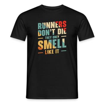 Laufen Läufer Joggen - Männer T-Shirt - Schwarz - Vorne - AI Model Male 178 light (178cm)
