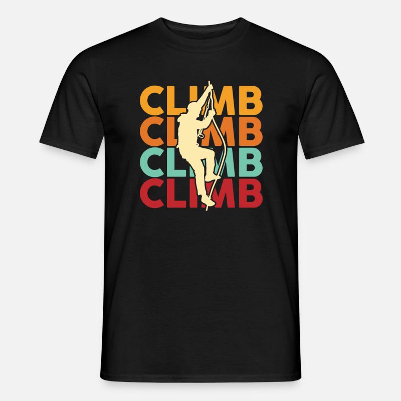 Klettern - Männer T-Shirt - Schwarz