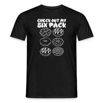 Donuts - Männer T-Shirt - Schwarz - Vorne - AI Model Male 178 light (178cm)