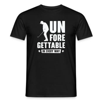 Golfspieler Golfplatz Golfer - Männer T-Shirt - Schwarz - Vorne - AI Model Male 178 light (178cm)