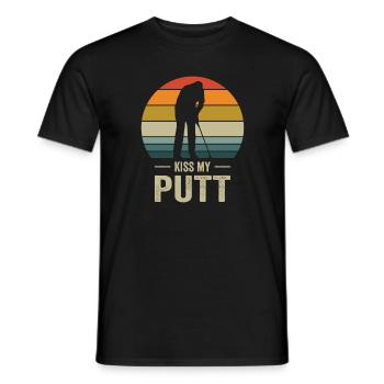 Golfspieler Golfplatz Golfer - Männer T-Shirt - Schwarz - Vorne - AI Model Male 178 light (178cm)