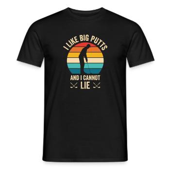 Golfspieler Golfplatz Golfer - Männer T-Shirt - Schwarz - Vorne - AI Model Male 178 light (178cm)