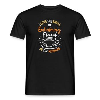 Ich liebe den Geruch von Einbalsamierungsflüssigke - Männer T-Shirt - Schwarz - Vorne - AI Model Male 178 light (178cm)