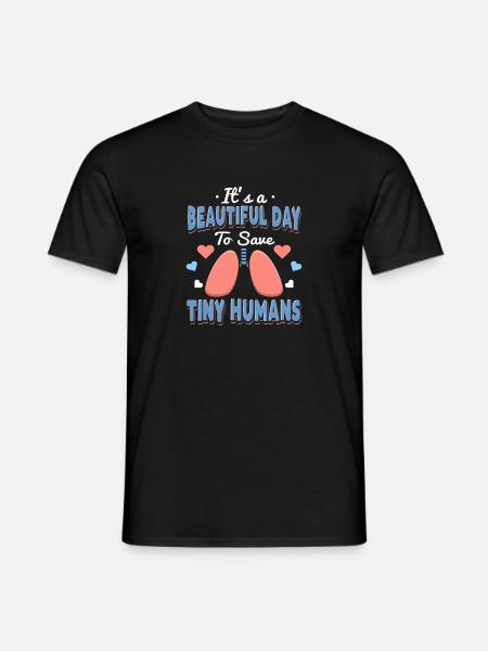 Ein schöner Tag zur Rettung winziger Menschen - Männer T-Shirt - Schwarz
