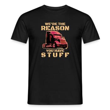 Wir sind der Grund, warum Sie etwas haben - Männer T-Shirt - Schwarz - Vorne - AI Model Male 178 light (178cm)