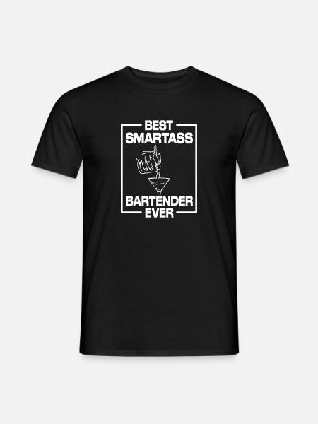 Bester Klugscheißer-Barkeeper aller Zeiten - Männer T-Shirt - Schwarz