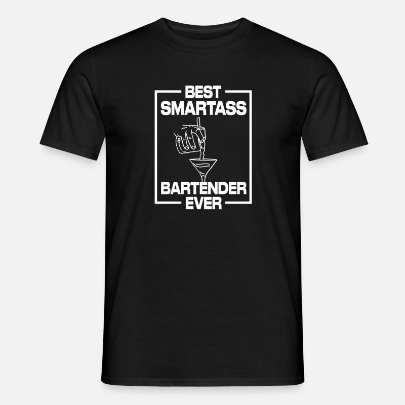 Bester Klugscheißer-Barkeeper aller Zeiten - Männer T-Shirt - Schwarz