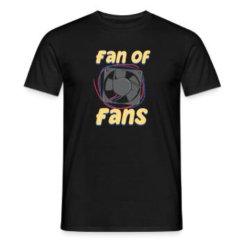 Fan von Fans HVAC Tech - Männer T-Shirt - Schwarz - Vorne - AI Model Male 178 light (178cm)