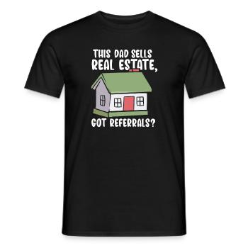 Dieser Vater verkauft Immobilien Immobilienmakler - Männer T-Shirt - Schwarz - Vorne - AI Model Male 178 light (178cm)