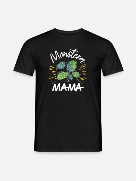Monstera Mama - Männer T-Shirt - Schwarz