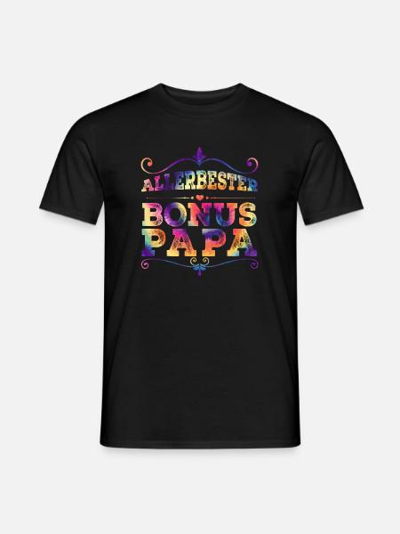 Bonus Papa - Männer T-Shirt - Schwarz