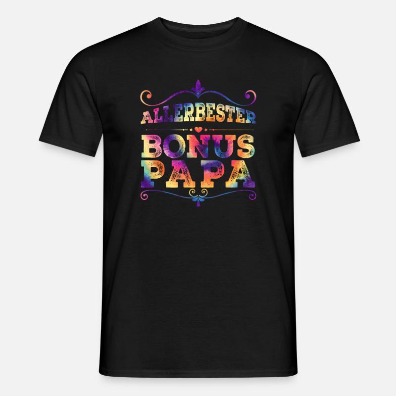 Bonus Papa - Männer T-Shirt - Schwarz