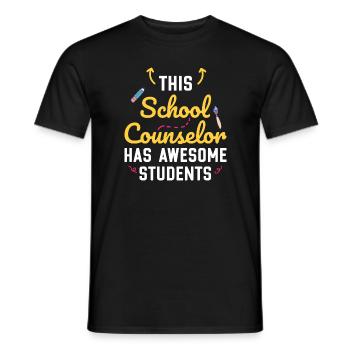 Dieser Schulberater hat großartige Schüler - Männer T-Shirt - Schwarz - Vorne - AI Model Male 178 light (178cm)