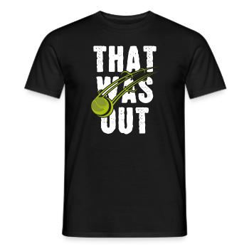 Das war out - Männer T-Shirt - Schwarz - Vorne - AI Model Male 178 light (178cm)