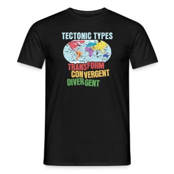 Tektonische Typen - Männer T-Shirt - Schwarz - Vorne - AI Model Male 178 light (178cm)