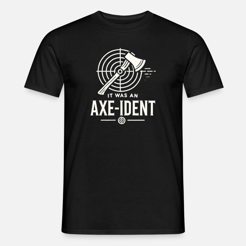 Es war ein Axt-ident - Männer T-Shirt - Schwarz