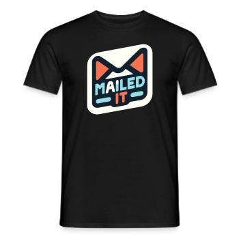 Verschickt - Männer T-Shirt - Schwarz - Vorne - AI Model Male 178 light (178cm)