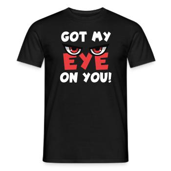 Ich habe ein Auge auf dich geworfen - Männer T-Shirt - Schwarz - Vorne - AI Model Male 178 light (178cm)