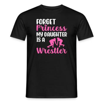 Vergiss die Prinzessin Meine Tochter ist eine Ring - Männer T-Shirt - Schwarz - Vorne - AI Model Male 178 light (178cm)