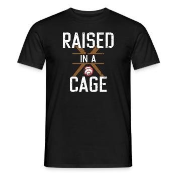 Im Käfig aufgewachsen - Männer T-Shirt - Schwarz - Vorne - AI Model Male 178 light (178cm)