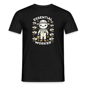 Unverzichtbare Arbeitskraft - Männer T-Shirt - Schwarz - Vorne - AI Model Male 178 light (178cm)