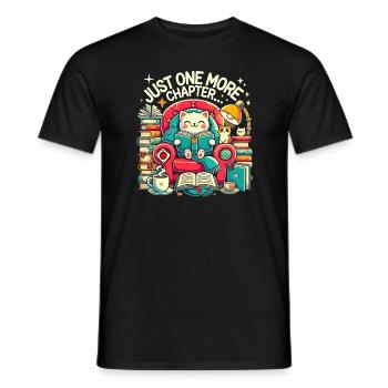 Nur noch ein Kapitel - Männer T-Shirt - Schwarz - Vorne - AI Model Male 178 light (178cm)