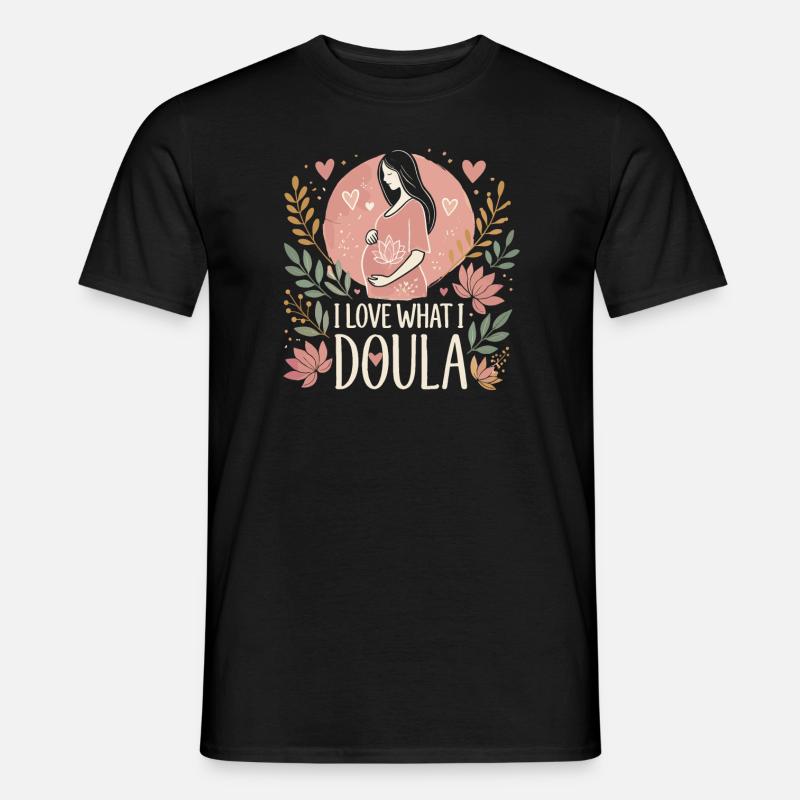 Ich liebe, was ich mache - Männer T-Shirt - Schwarz