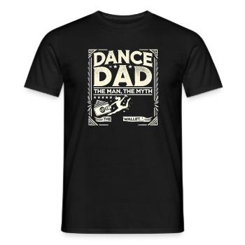 Dance Dad Der Mann Der Mythos Der Geldbeutel - Männer T-Shirt - Schwarz - Vorne - AI Model Male 178 light (178cm)