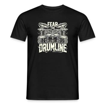 Fear The Drumline - Männer T-Shirt - Schwarz - Vorne - AI Model Male 178 light (178cm)