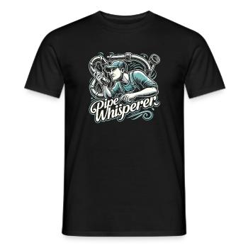 Pfeifenflüsterer - Männer T-Shirt - Schwarz - Vorne - AI Model Male 178 light (178cm)