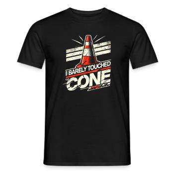 Ich habe den Kegel kaum berührt - Männer T-Shirt - Schwarz - Vorne - AI Model Male 178 light (178cm)