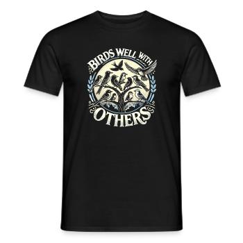 Vögel kommen gut mit anderen aus - Männer T-Shirt - Schwarz - Vorne - AI Model Male 178 light (178cm)