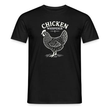 Hühnerflüsterer - Männer T-Shirt - Schwarz - Vorne - AI Model Male 178 light (178cm)
