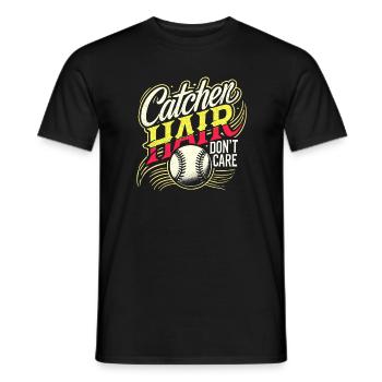 Catcher Hair Don't Care - Männer T-Shirt - Schwarz - Vorne - AI Model Male 178 light (178cm)