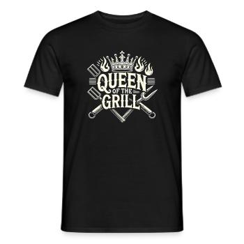Königin des Grills - Männer T-Shirt - Schwarz - Vorne - AI Model Male 178 light (178cm)