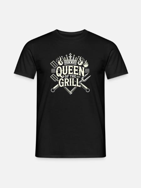 Königin des Grills - Männer T-Shirt - Schwarz